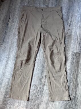 Columbia Omni-Shade UPF Cool Creek Men’s Stretch Nylon Khaki Hiking Pants 38x32